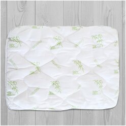 Подушка для новорожденных 40х60см хлопок-100% наполнитель-Бамбуковое волокно, подушка детская в кроватку, коляску, для сна