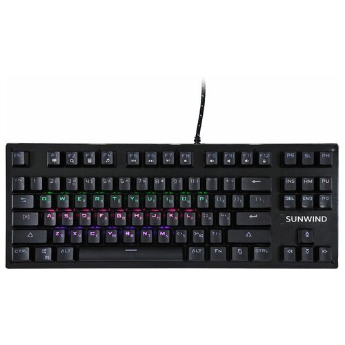 Клавиатура SUNWIND SW-K900G USB черный 1422332 245100₽
