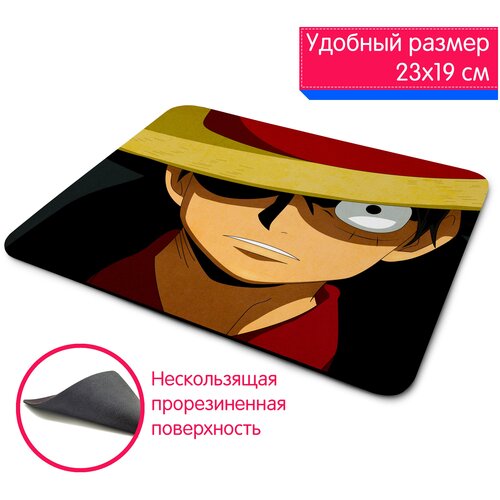 Большой игровой компьютерный коврик для мыши аниме Ван Пис One Piece герой