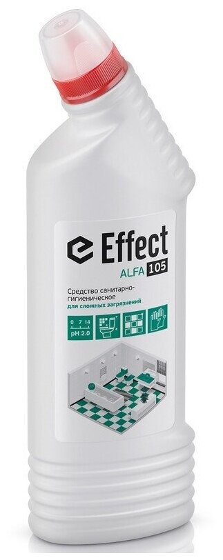 Чистящее средство для сантехники Effect СХЗ Alfa 105, кислотное, 0,75 л (14321)
