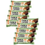 Chikalab Протеиновые батончики Chika Layers без сахара 10шт х 60г (Фисташковый йогурт) / Bombbar / 30% Белка, В шоколаде, с начинкой - изображение