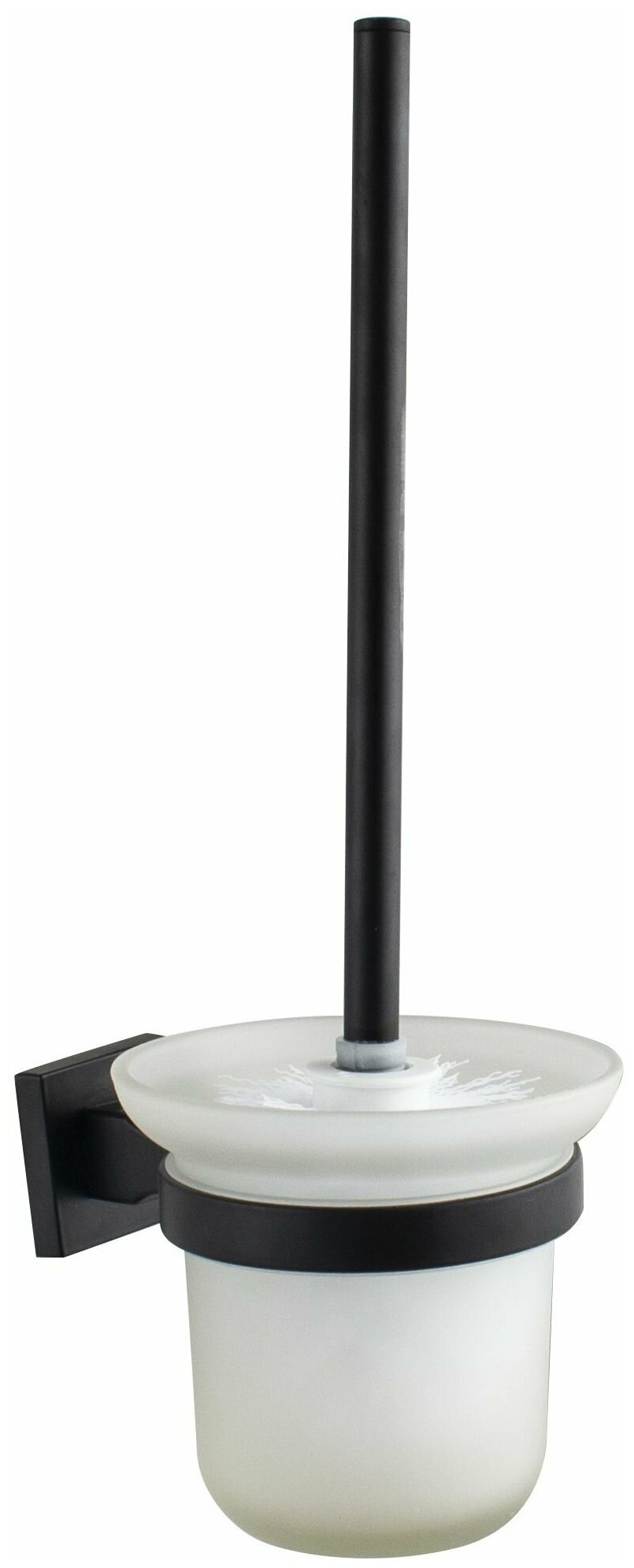 фото Ершик для унитаза D-LIN D273222 черный, крепление на стену.