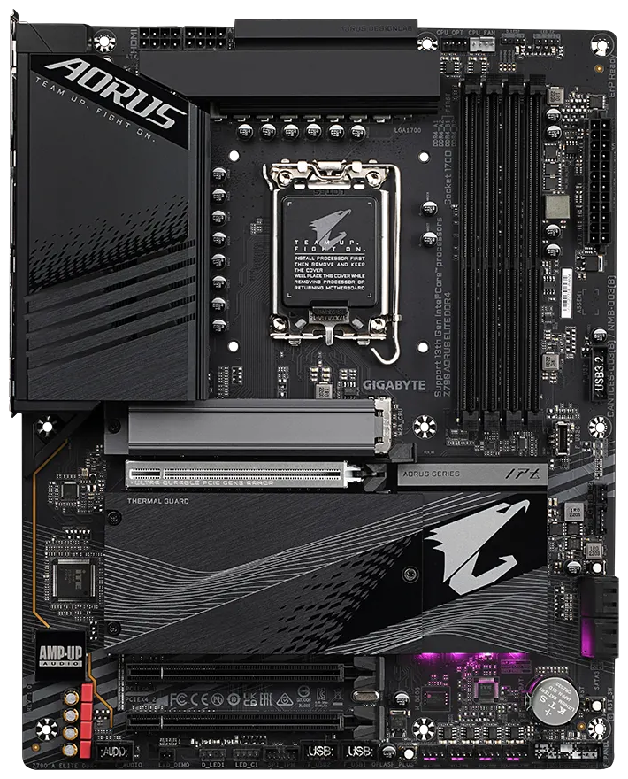 Материнская плата Gigabyte Z790 AORUS ELITE DDR4, Soc-1700, ATX (z790 a elite ddr4) - фото №1