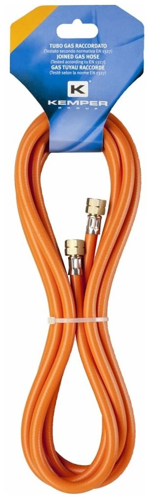 фото Шланг д/кровельных горелок D-8 мм резьба левая 3/8 на 3/4, 5 м