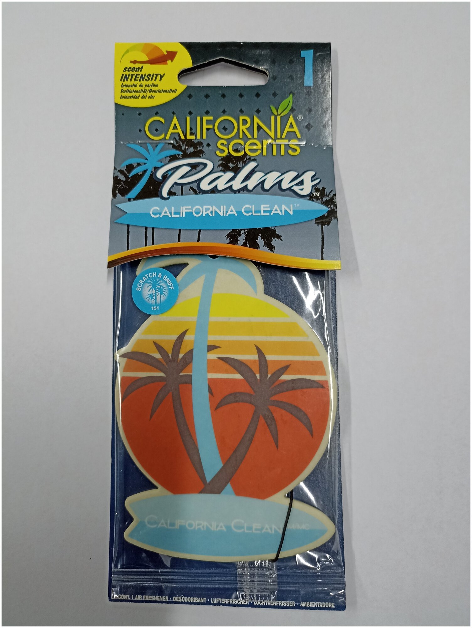 Автомобильный освежитель California Scents Palms Чистота по калифорнийски