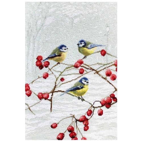 Набор для вышивания Letistitch Blue tits, 33x22 см