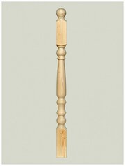 Столб деревянный для лестниц / Яблоко / Сорт-АВ / 80х80х1160 мм (упаковка 2 штуки)