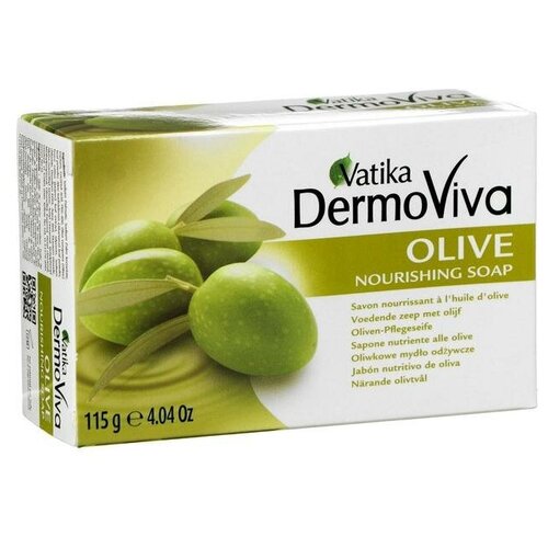 Мыло Vatika Naturals Olive Soap - с экстрактом оливы 115 гр. оливковое мыло для лица dhc olive soap 90 гр