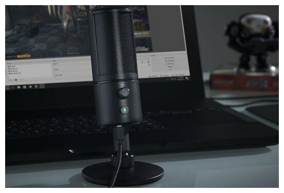Микрофон проводной Razer Seiren X, разъем: mini jack 3.5 mm, classic black - фотография № 8