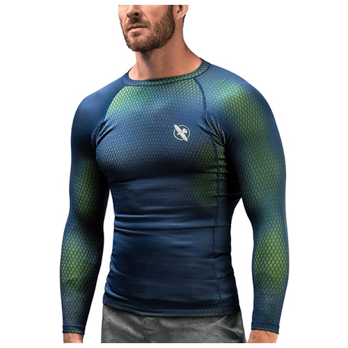 Рашгард Hayabusa Fusion Long Sleeve Blue/Green (S)