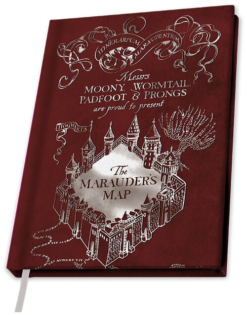 Записная книжка ABYstyle: Карта Мародёров (Marauders Map) Гарри Поттер (Harry Potter) (ABYNOT036) A5