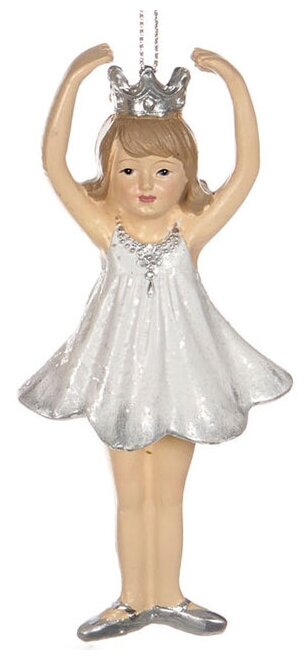 Goodwill Елочная игрушка Юная балерина-принцесса Лира 13 см, подвеска MC 34047