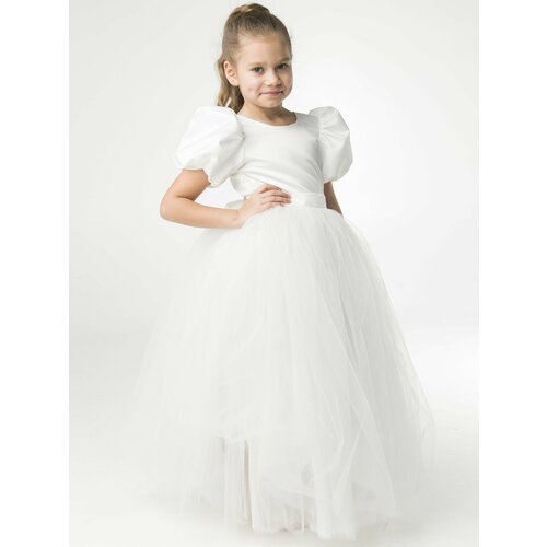 фото Платье krolly, размер 128-134, белый