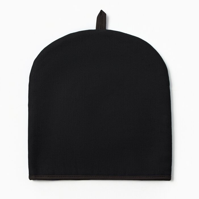 Грелка на чайник Этель Home collection black 28×28 см, 45% лён, 55% хлопок