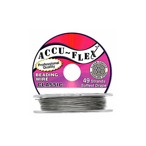 фото Тросик ювелирный accu-flex 49 струн, 0.61мм (0.024in), стальной, 50 см стильная штучка