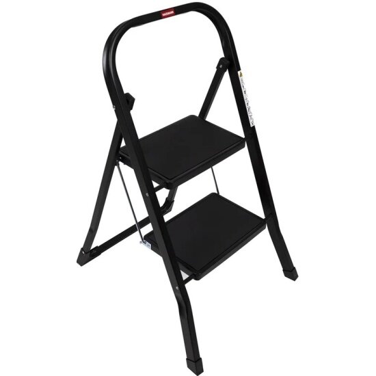 Стремянка Hausmann Shan 2 ступени черная (HM-WK6018F-2A)