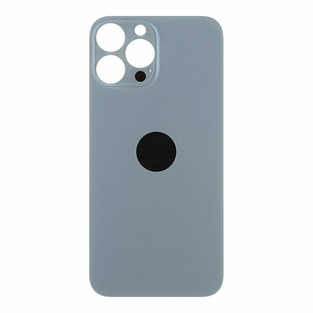 Задняя крышка для iPhone 13 Pro Max с логотипом (голубой)