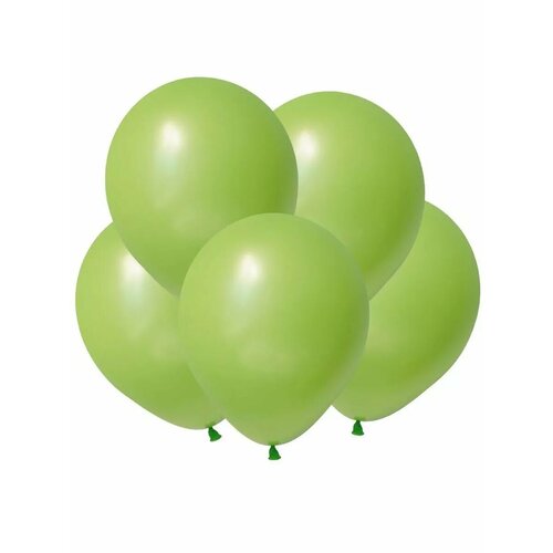 фото Светло-зеленый, пастель / light green, латексный шар (5"/12,5 см ) 100 шт. / веселый праздник holiville