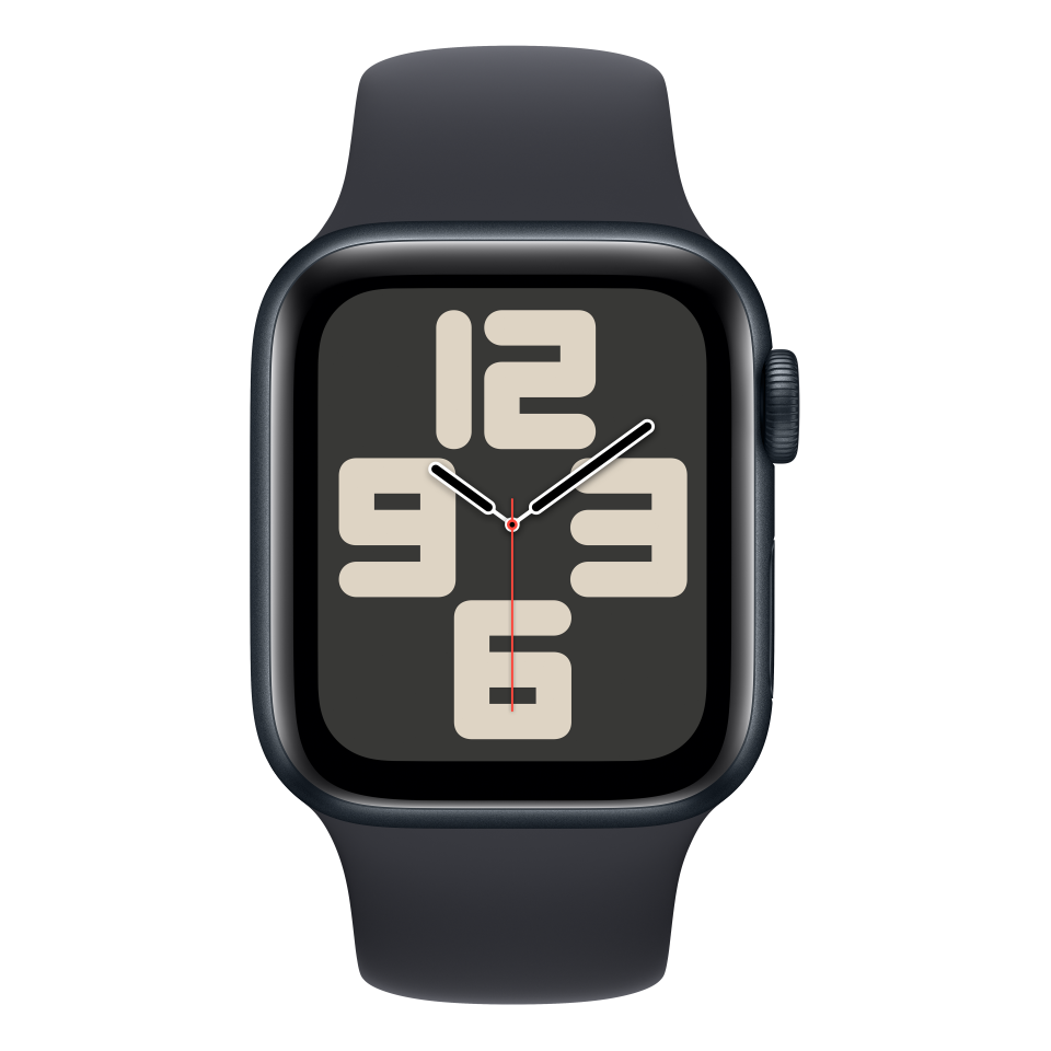 Умные часы Apple SE 2023, 40mm Midnight (Тёмная ночь) (Силиконовый ремешок, размер S\M) — фото 1