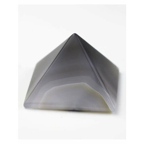 Пирамида Агат серый. Натуральный камень. 5 см