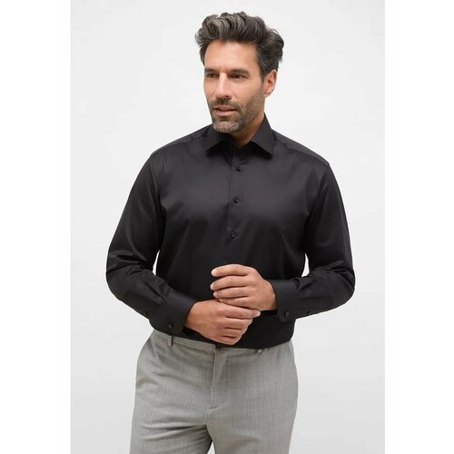 фото Рубашка eterna comfort fit, размер 44/ru54, black