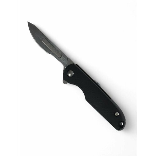 Нож туристический складной, 15см, клинок 55мм/0,4мм, со сменным лезвием