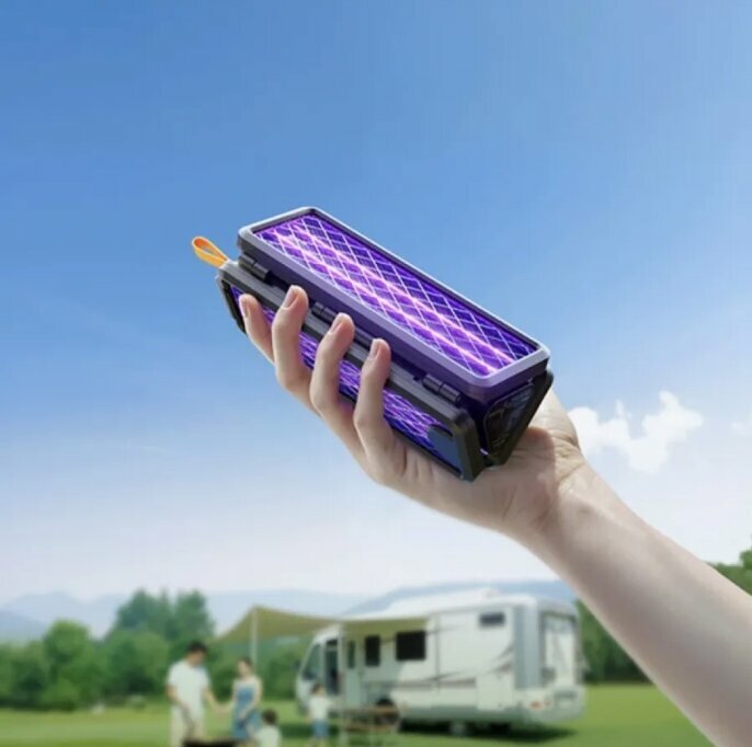 Картинки Электрическая мухобойка Qualitell Folding Electric Mosquito Swatter V3 (ZSS240918) Iron Gray