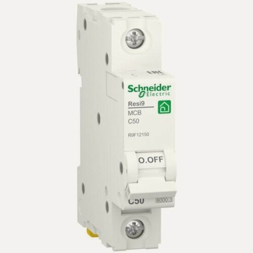 Изображение товара Автоматический выключатель Systeme Electric (schneider Electric) SCHNEIDER ELECTRIC RESI9 (АВ) С 50А 1P 6000А, R9F12150