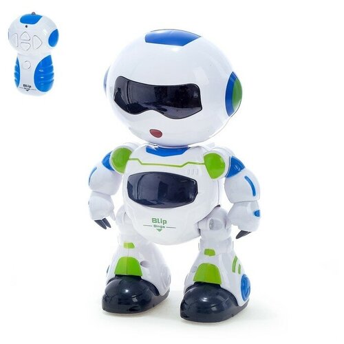 Робот радиоуправляемый КНР Блайп, световые и звуковые эффекты, работает от батареек (99333-1) робот р у наша игрушка в коробке 99333 2