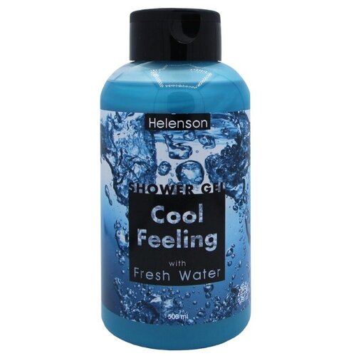 Helenson Shower Gel Cool Feeling (Fresh Water) - Хеленсон Гель для душа Прохлада и Свежесть (Чистая вода), 500 мл - гель для душа helenson cool feeling fresh water 500 мл
