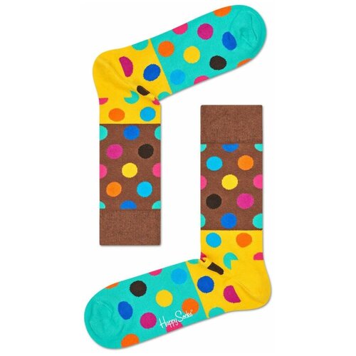 Яркие носки унисекс Big Dot Block Sock, мультиколор, 29