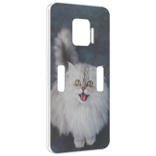Чехол MyPads порода кошки британская длинная для ZTE Nubia Red Magic 7 Pro задняя-панель-накладка-бампер