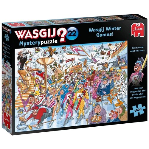 Пазл Jumbo 1000 деталей: Wasgij. Зимние игры (Wasgij Mystery)