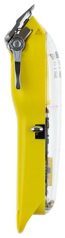 Машинка для стрижки DEWAL PRO BARBER STYLE NEON YELLOW, желтая, аккум/сет, 6000 об/мин, нож 45 мм, 0,8 - 2,0 мм, 6 нас 03-081 Yellow - фотография № 5
