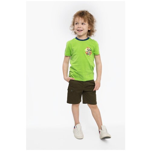 фото Шорты для мальчика шалуны 204403 темно-оливковый 30, 104