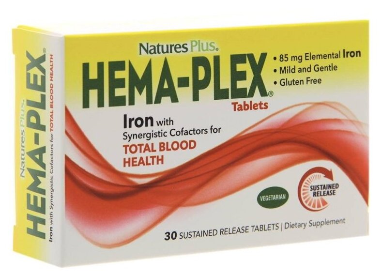 Nature's Plus Hema-Plex Slow-Release таб.