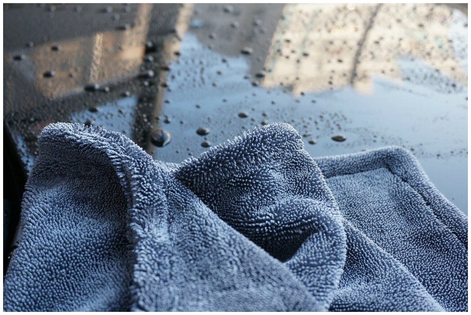 Полотенце для сушки двойное мягкое профессиональное (45х75см) PURESTAR DUPLEX DRYING TOWEL, серое