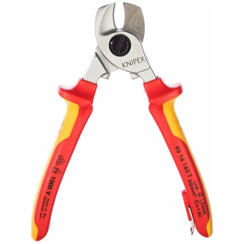 строительные ножницы прямые 190 мм knipex kn 9505190 Ножницы для резки кабелей Knipex 9516165T, 165 mm
