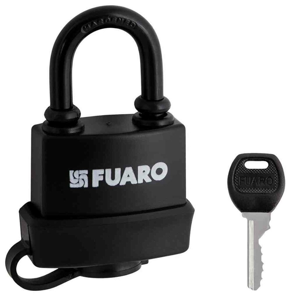 Замок навесной Fuaro (Фуаро) PL-3650 Black (50 мм) 3 англ.кл.