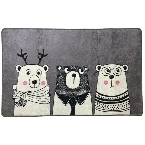 Коврик для ванной и туалета на пол безворсовый противоскользящий 60x100 см Chilai Home Турция 100% полиэстер 8683264286025