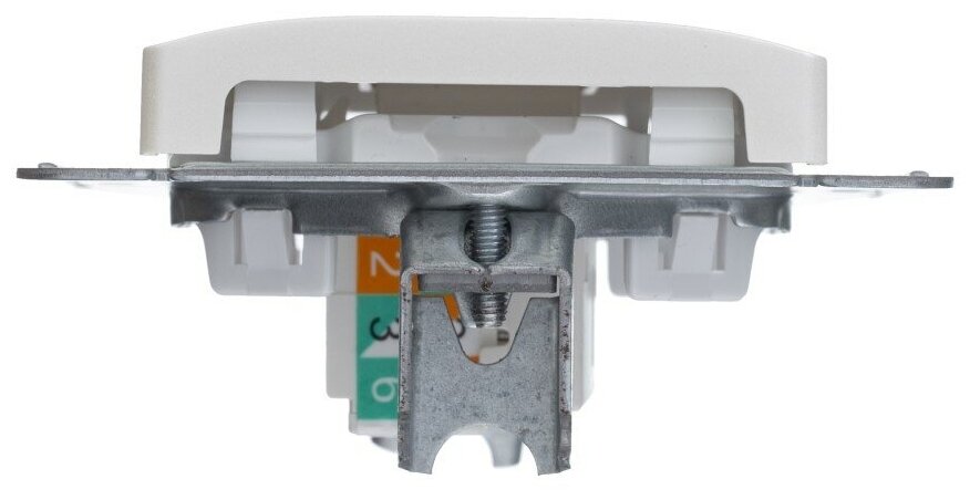 Розетка компьютерная 1-м Glossa RJ45 кат.5E механизм перламутр. SchE GSL000681K - фотография № 4