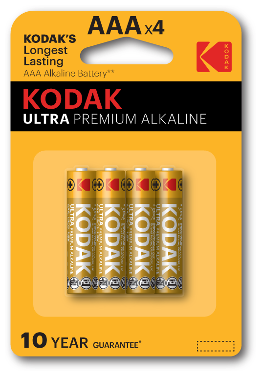 Батарейки Kodak LR03-4BL ULTRA PREMIUM Alkaline [ K3A-4 U] арт. Б0005128 (4 шт.)