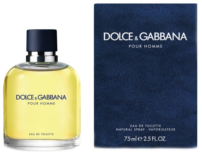 Dolce & Gabbana, Pour Homme, 75 мл, туалетная вода мужская