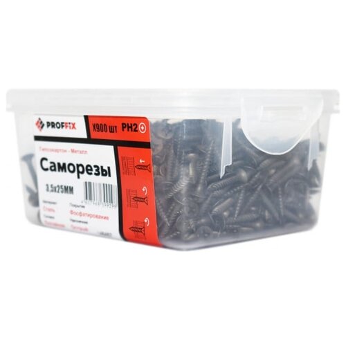 Саморез PROFFIX 146467 3.5х25, 900 шт., 3.5x25 мм