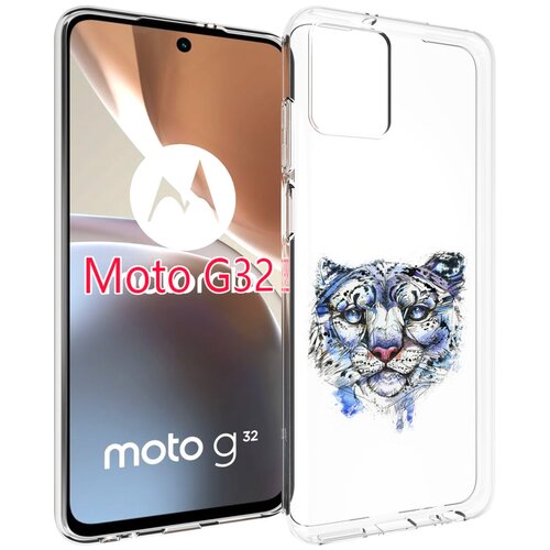 Чехол MyPads Тигр 4 для Motorola Moto G32 задняя-панель-накладка-бампер