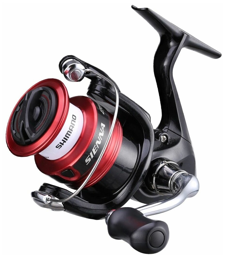 Катушка Shimano Sienna 1000 FG безинерц. черный/красный (SN1000FG) - фото №4