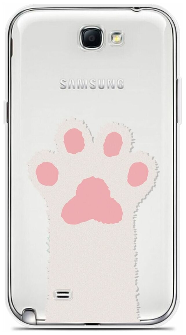 Силиконовый чехол на Samsung Galaxy Note 2 Лапа / для Самсунг Галакси Ноут 2