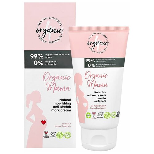 Крем для тела 4ORGANIC ORGANIC MAMA против растяжек, питательный, 50 мл крем для тела 4organic organic mama против растяжек питательный 50 мл