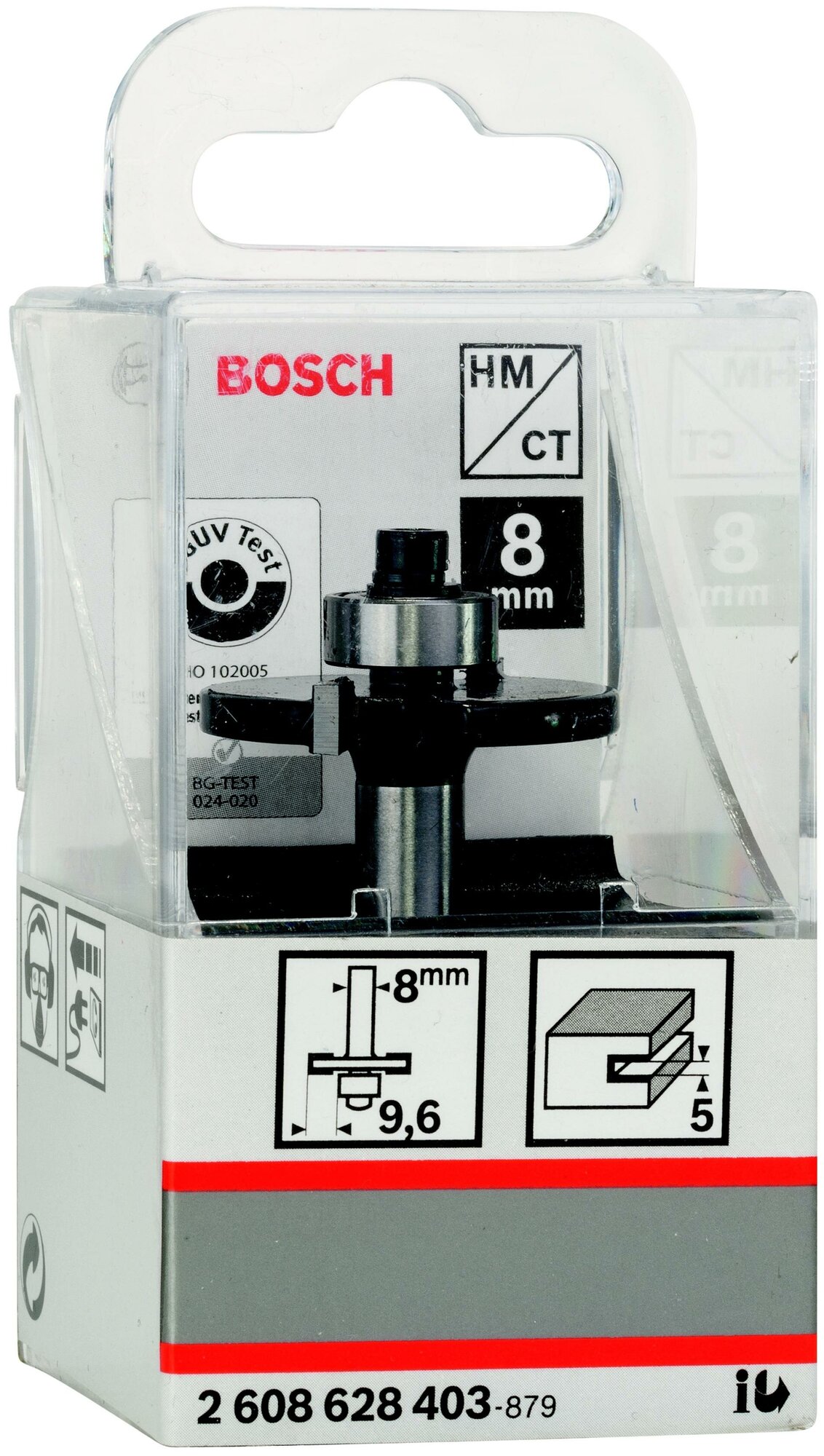 Фреза дисковая пазовая 5х9,6мм Bosch 2608628403