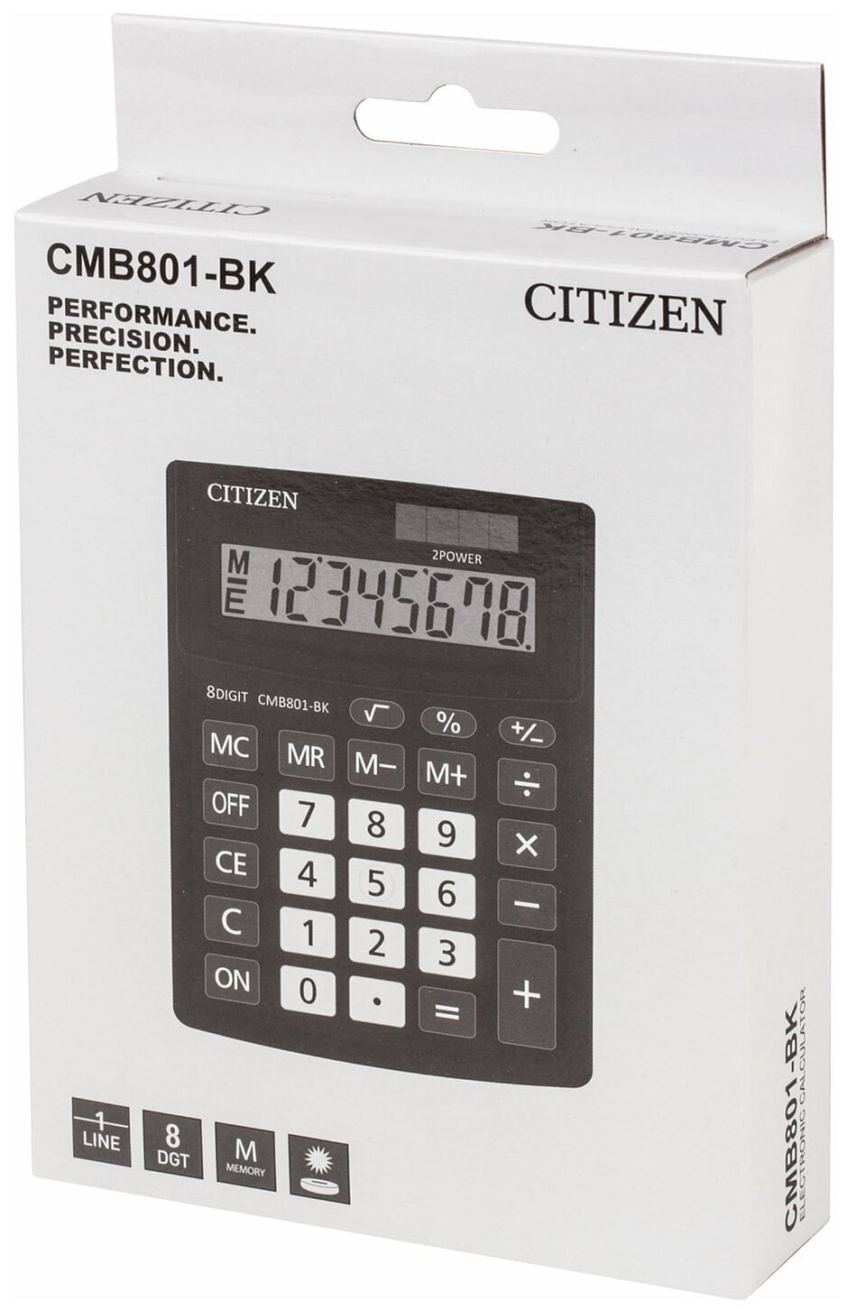 Citizen Калькулятор настольный 8-разрядный CMB801BK 102 х 137 х 31